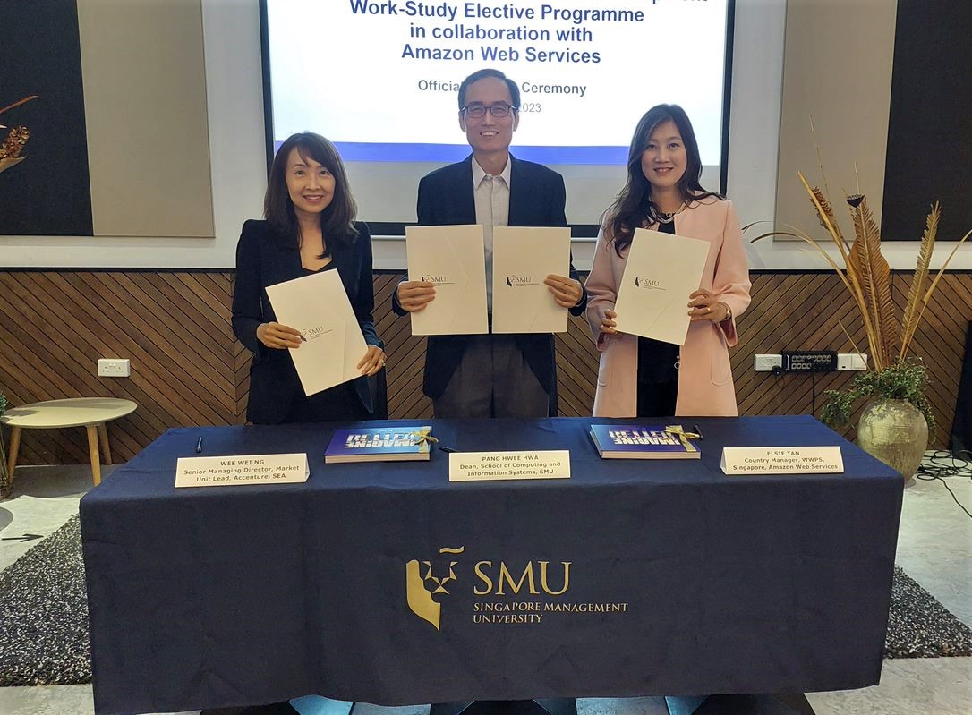 SMU collaborates with Accenture and AWS to launch a new Work-Study Elective Programme